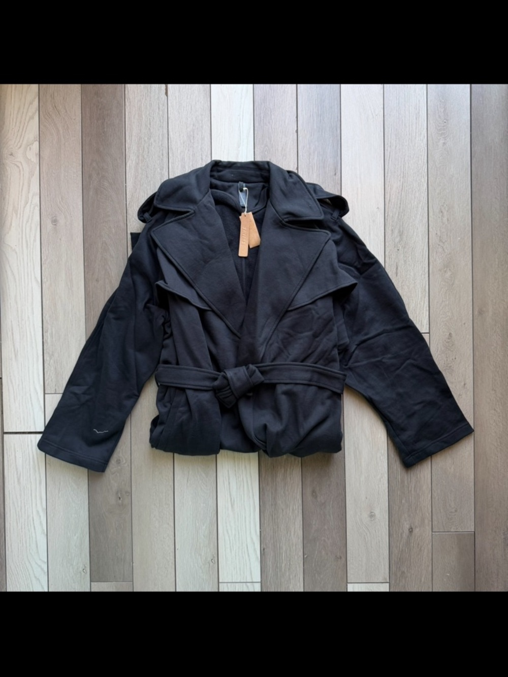 SKIMS Boyfriend Fleece Oversized Trench Coat - Picture 6 of 7